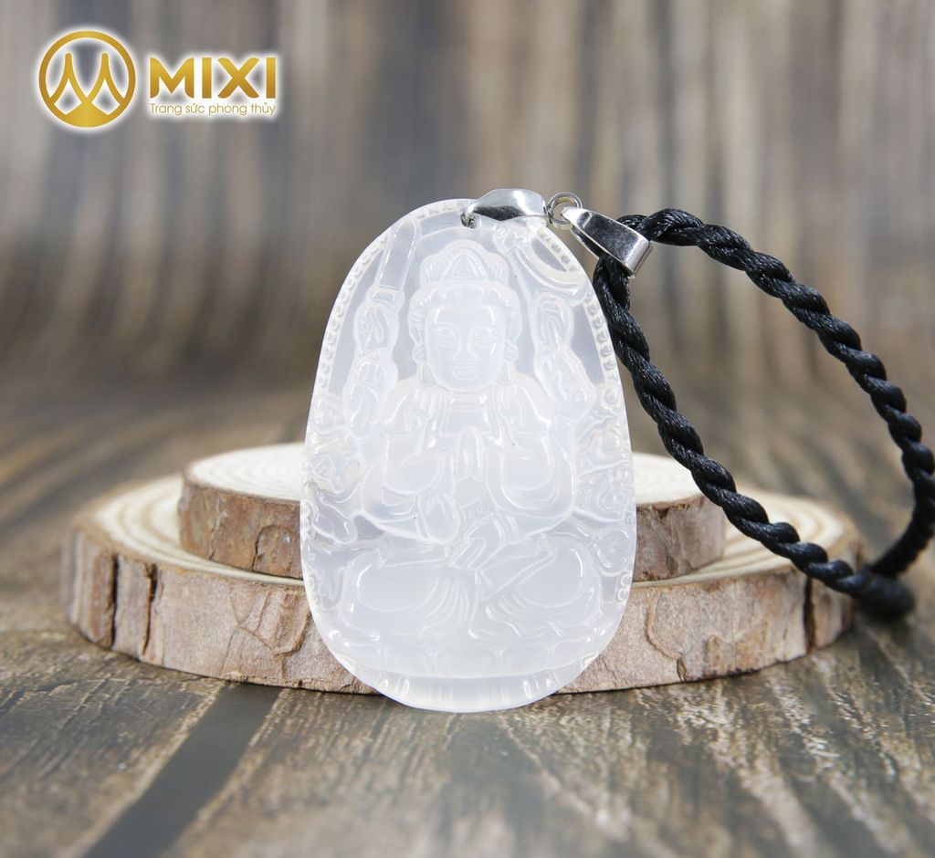 PBM Thiên Thủ Thiên Nhãn Mã Não Trắng