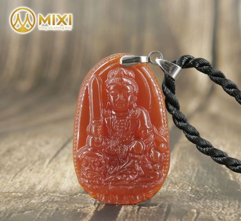 PBM Văn Thù Bồ Tát Mã Não Đỏ