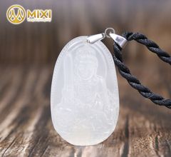 PBM Văn Thù Bồ Tát Mã Não Trắng