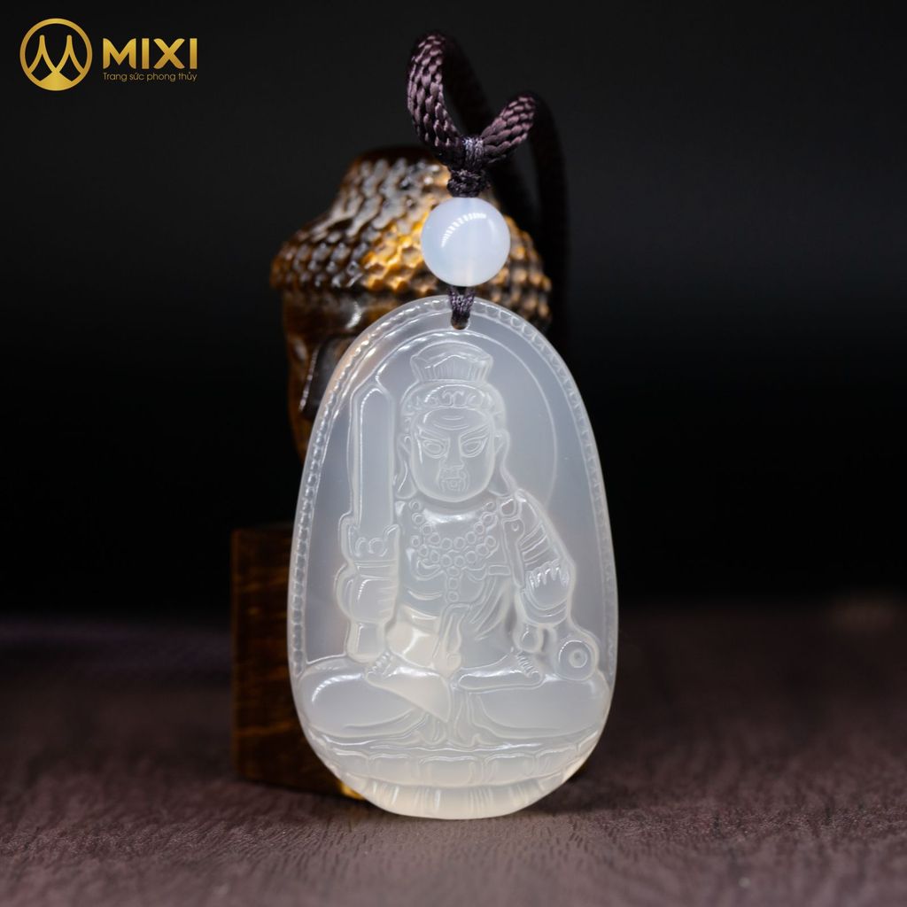 PBM Bất Động Minh Vương Mã Não Trắng