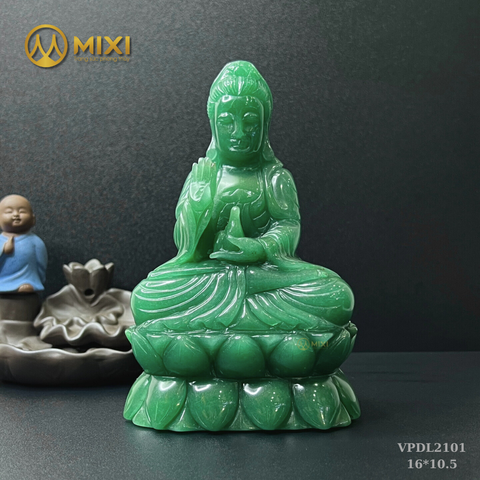 Phật Bà Quan Âm Thạch Anh Xanh Aventurine