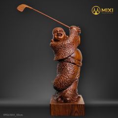 Phật Di Lặc Gỗ Hương Nam Phi Chơi Golf