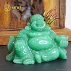 Phật Di Lặc Thạch Anh Xanh Aven