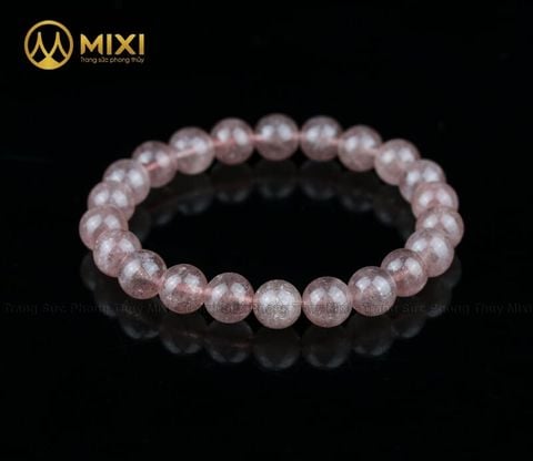 Vòng Tay Thạch Anh Dâu Tây Hồng 2A