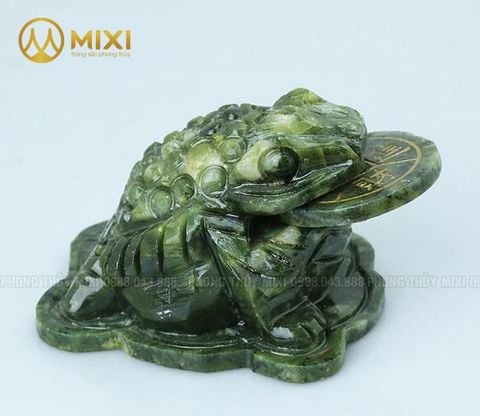 Thiềm Thừ Đá Serpentine Xanh Lá