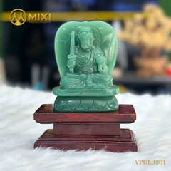 Tượng Phật Bất Động Minh Vương Thạch Anh Xanh