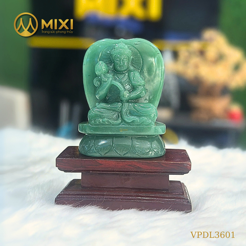 Tượng Phật Đại Thế Chí Bồ Tát Thạch Anh Xanh