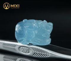 Mặt Dây Tỳ Hưu Aquamarine 2A