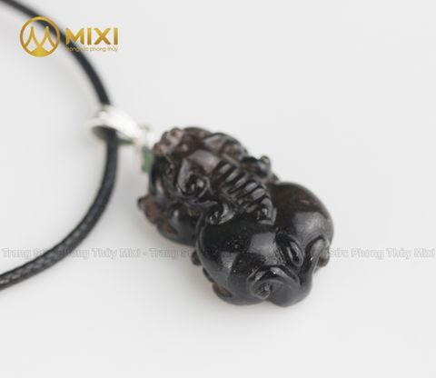 Mặt Dây Tỳ Hưu Thạch Anh Đen Khói