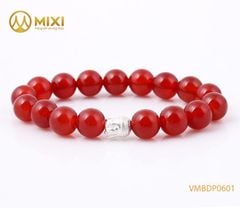VT Mã Não Đỏ_10 mix Charm Đầu Phật Bạc 999_BDP01