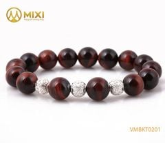 VT Mắt Hổ Đỏ_12 mix Charm Bi Kim Tiền Bạc 925_8_BBKT01