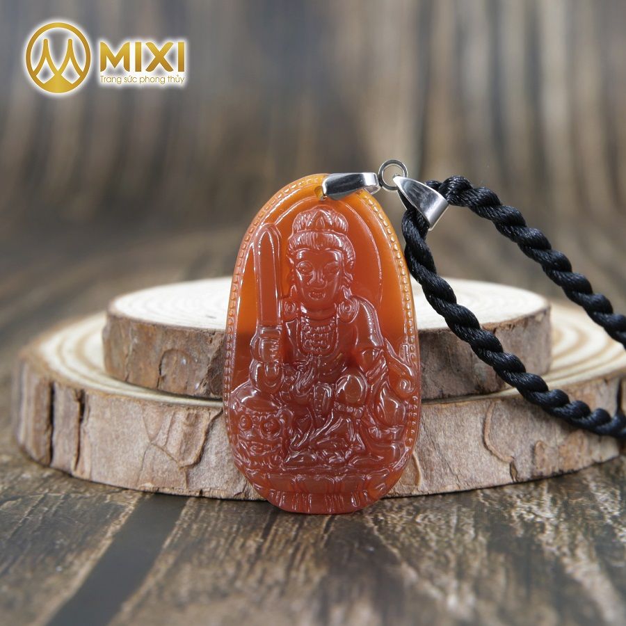 PBM Văn Thù Bồ Tát Mã Não Đỏ