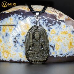 PBM Văn Thù Bồ Tát Obsidian Rainbow