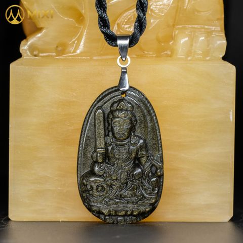 PBM Văn Thù Bồ Tát Obsidian Rainbow