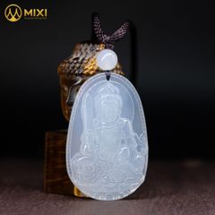 PBM Văn Thù Bồ Tát Mã Não Trắng