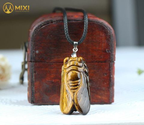 Mặt Dây Ve Sầu Mắt Hổ Nâu