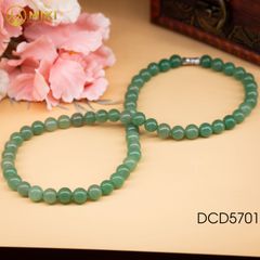 Vòng Cổ Đá Thạch Anh Xanh Aventurine 2A_8_57 hạt