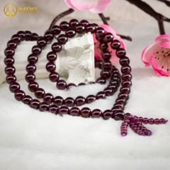 Vòng Cổ Ngọc Hồng Lựu Granat 2A
