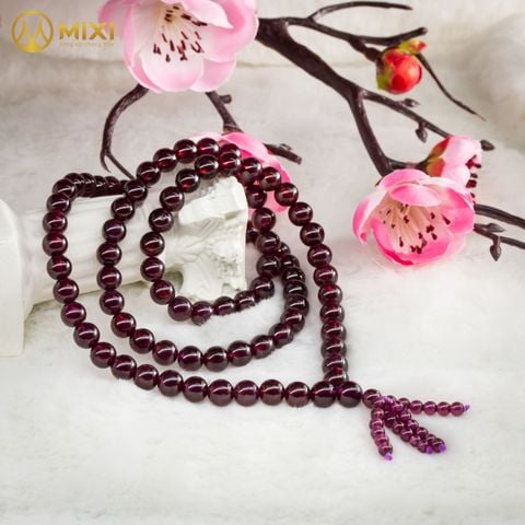 Vòng Cổ Ngọc Hồng Lựu Granat 2A