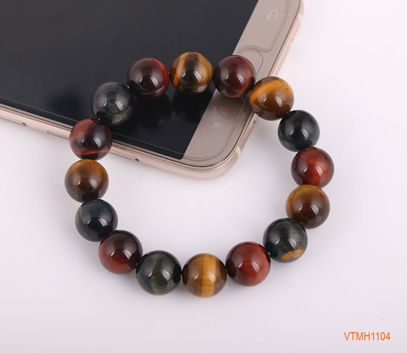 Vòng Tay Mắt Hổ Ba Màu 1A