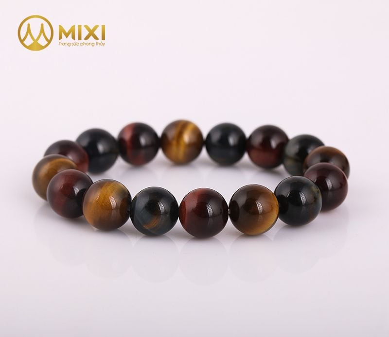Vòng Tay Mắt Hổ Ba Màu 1A