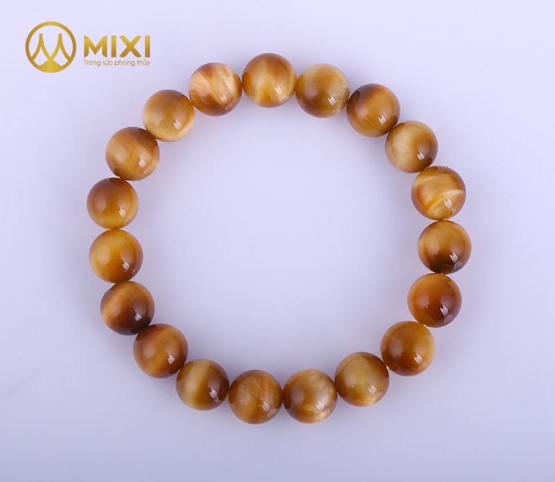 Vòng Tay Mắt Hổ Vàng Tươi 1A