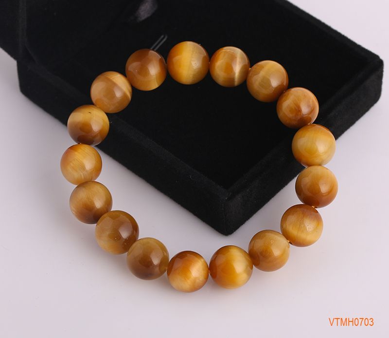Vòng Tay Mắt Hổ Vàng Tươi 3A