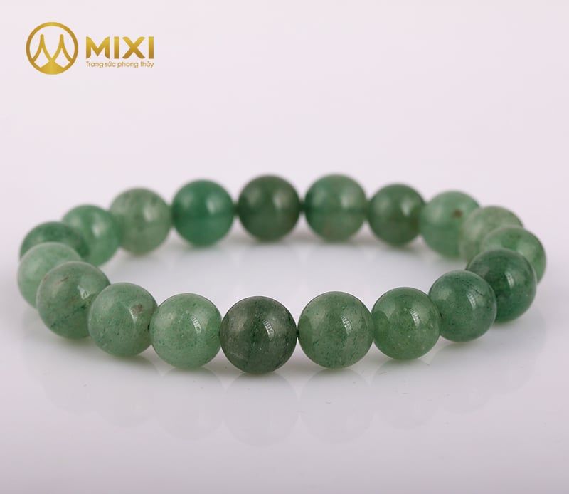 Vòng Tay Thạch Anh Dâu Tây Xanh