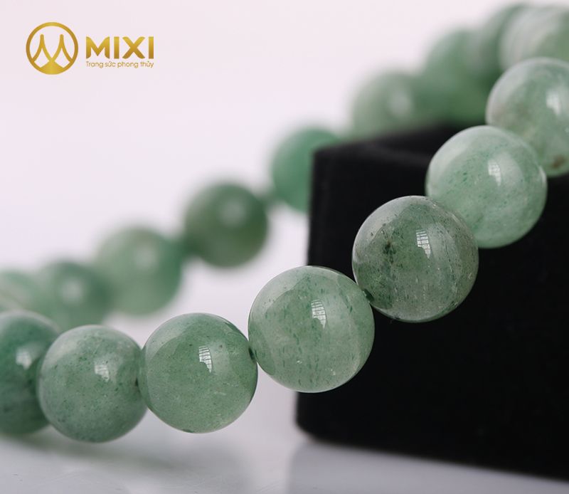 Vòng Tay Thạch Anh Dâu Tây Xanh 2A