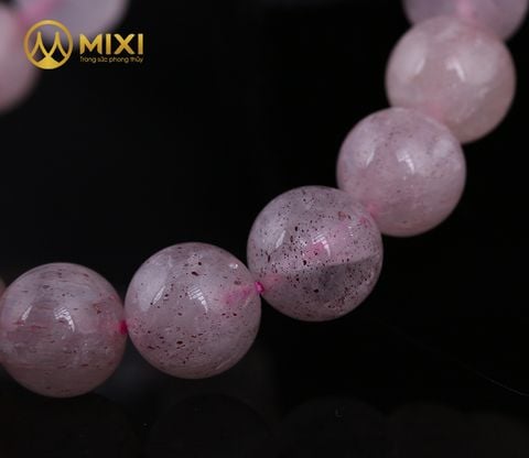 Vòng Tay Thạch Anh Dâu Tây Hồng 1A