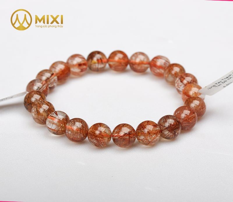 Vòng Tay Thạch Anh Tóc Đỏ 3A