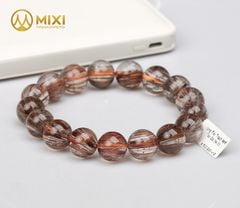 Vòng Tay Thạch Anh Tóc Nâu Đỏ 5A