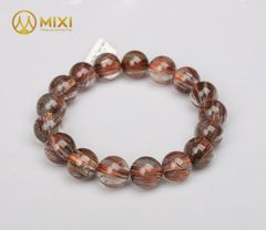 Vòng Tay Thạch Anh Tóc Nâu Đỏ 5A