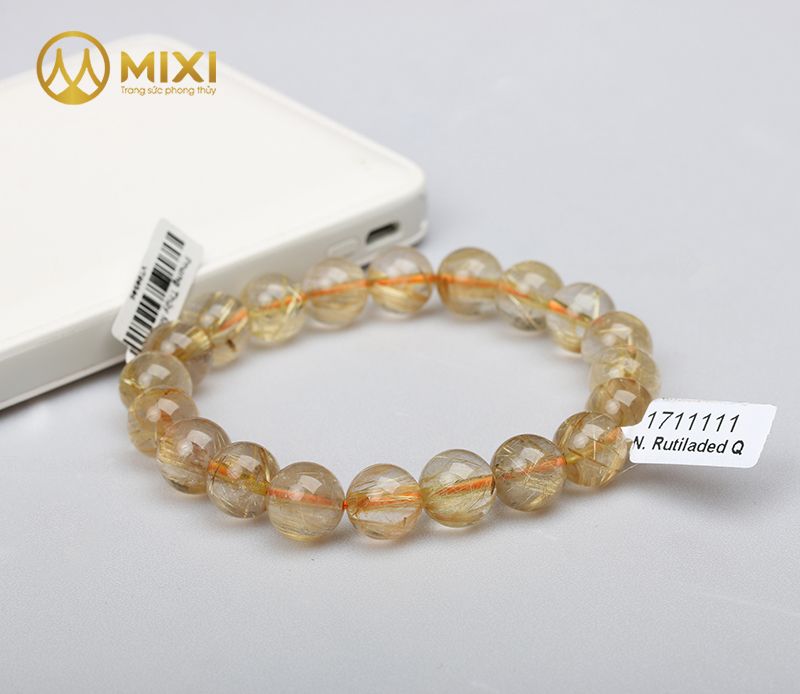 Vòng Tay Thạch Anh Tóc Vàng 2A