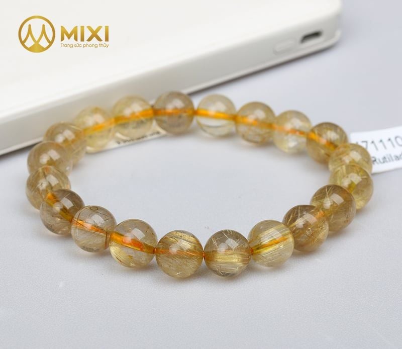 Vòng Tay Thạch Anh Tóc Vàng 3A