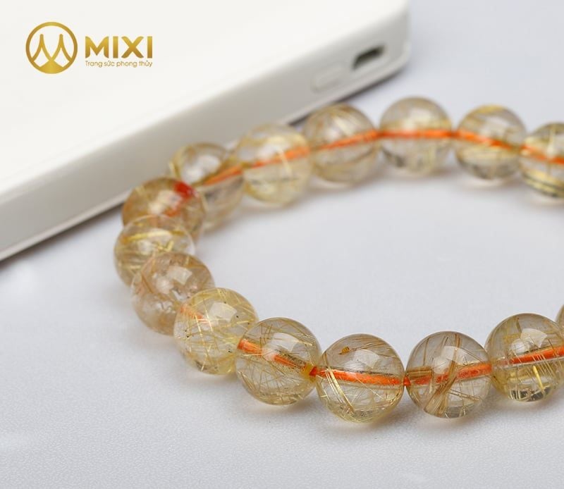 Vòng Tay Thạch Anh Tóc Vàng 3A