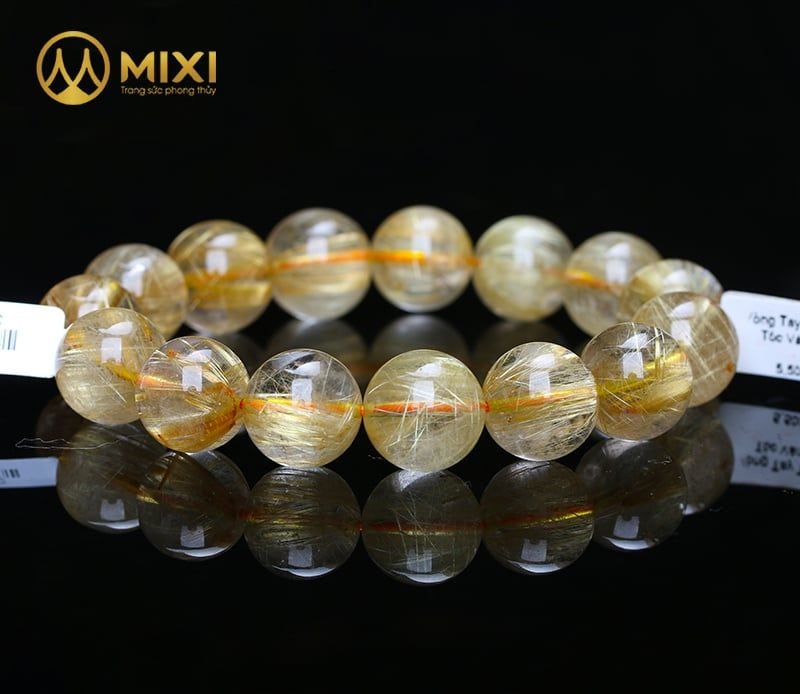 Vòng Tay Thạch Anh Tóc Vàng 3A