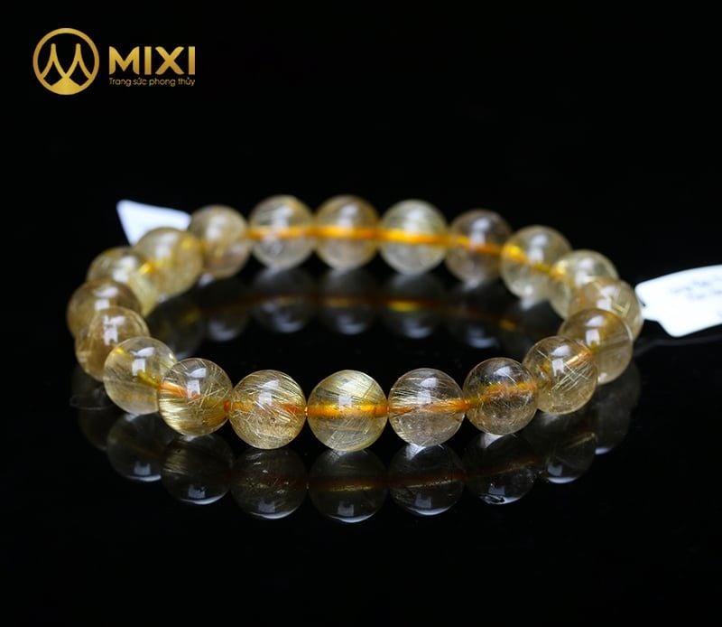 Vòng Tay Thạch Anh Tóc Vàng 3A