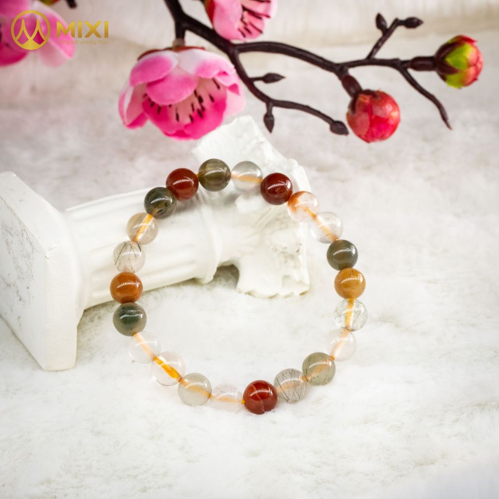 Vòng Tay Thạch Anh Đa Sắc