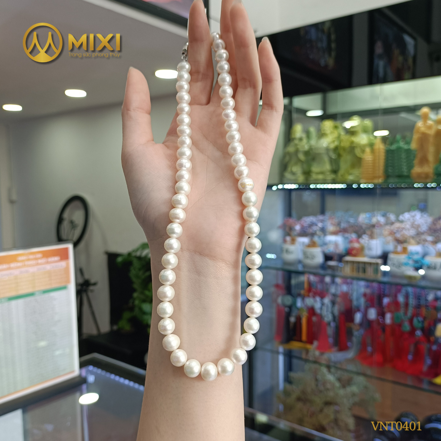 Vòng Cổ Ngọc Trai Trắng 4A