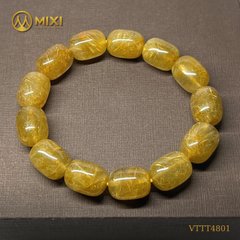 Vòng Tay Đốt Trúc Thạch Anh Tóc Vàng 2A