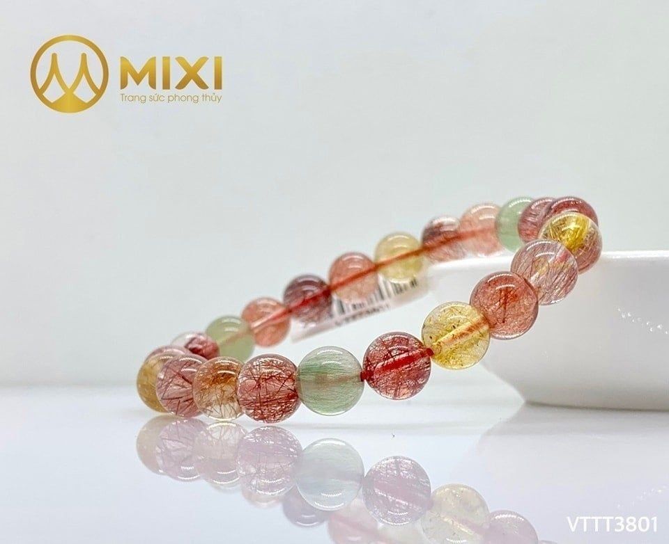 Vòng Tay Thạch Anh Tóc Tam Tài 2A