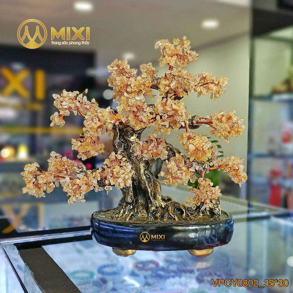 Cây Tài Lộc Thạch Anh Vàng