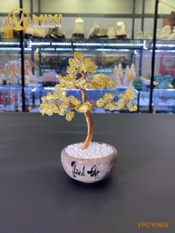 Cây Tài Lộc Thạch Anh Vàng Mini
