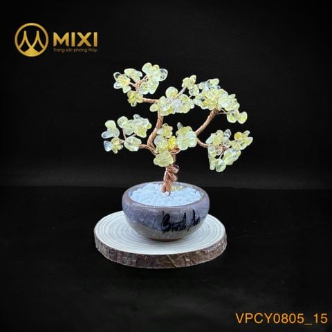 Cây Tài Lộc Thạch Anh Vàng Mini