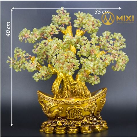 Cây Tài Lộc Peridot Thỏi Vàng