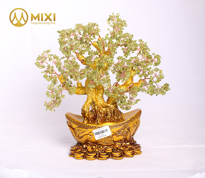 Cây Tài Lộc Peridot Thỏi Vàng