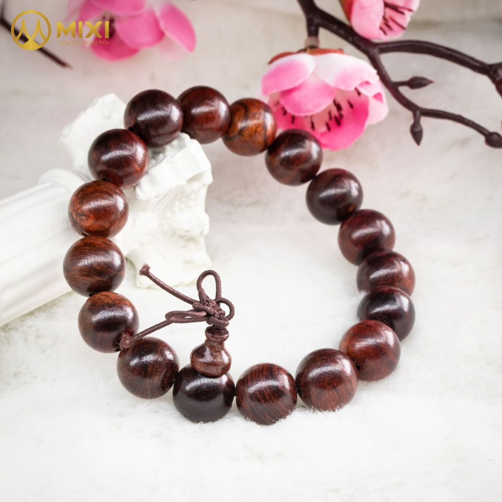 Vòng Tay Gỗ Sưa Hồ Lô Tết Cát Tường