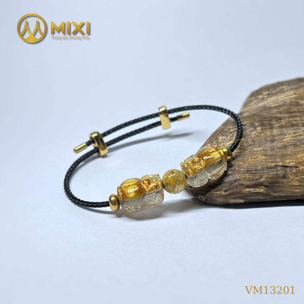 VT Dây Cáp Cặp Tỳ Hưu TA Tóc Vàng Bã Mía