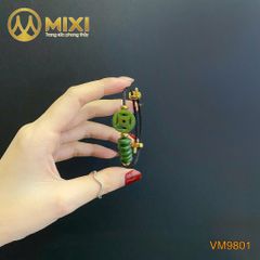 VT Dây Cáp Đen Đồng Xu Ngọc Bích Nephrite Mix Ngũ Điếu